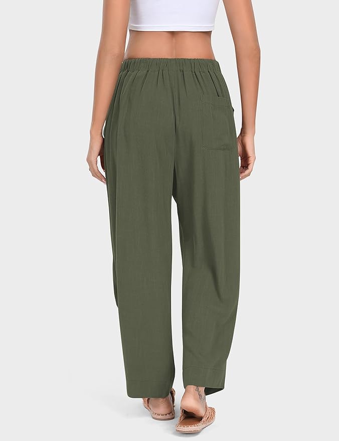 Linen Baggy Harem Pants