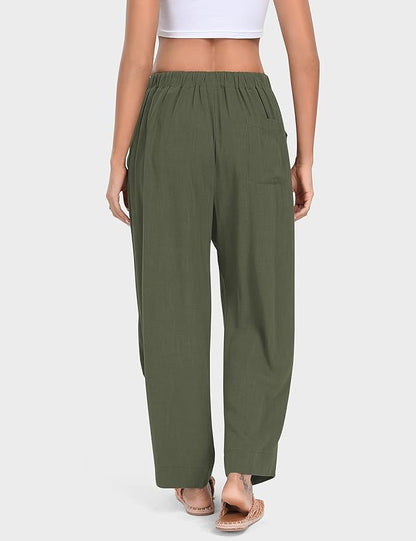 Linen Baggy Harem Pants