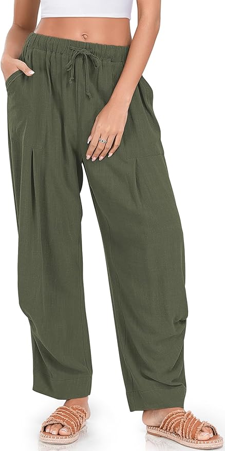 Linen Baggy Harem Pants