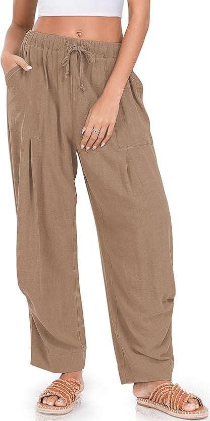 Linen Baggy Harem Pants