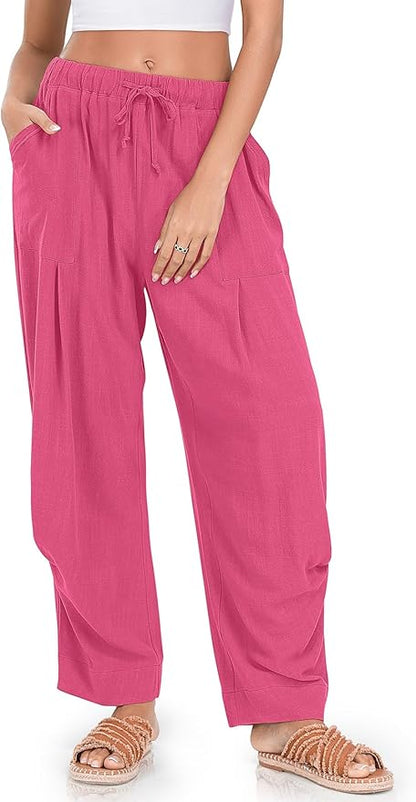 Linen Baggy Harem Pants