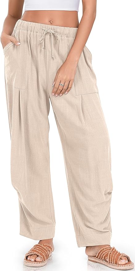 Linen Baggy Harem Pants