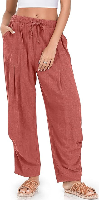 Linen Baggy Harem Pants