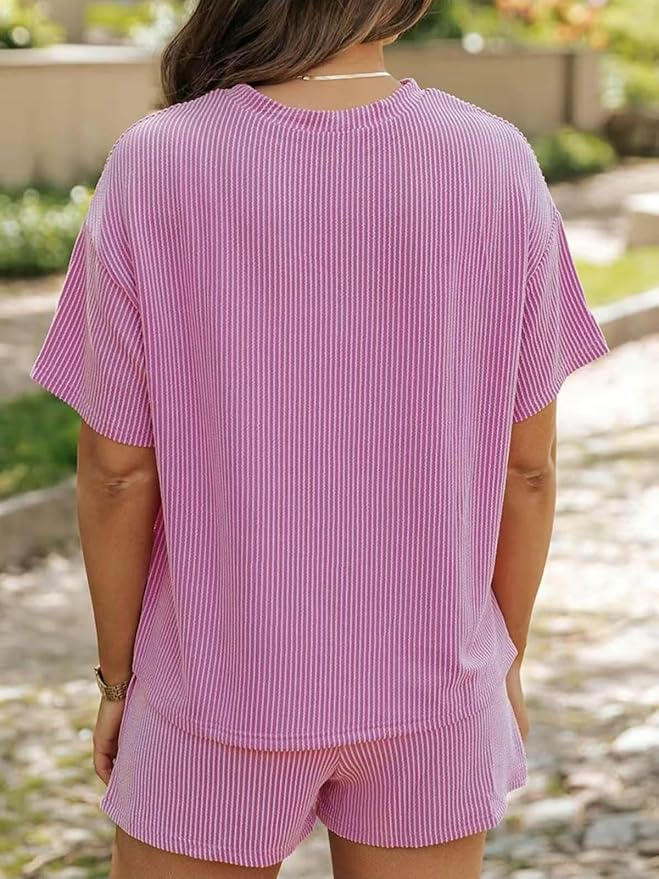 Ribbed Knit Short Set